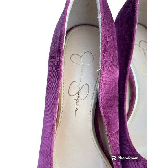 Jessica Simpson Velvet Pumps SZ 6M - Picture 3 of 6